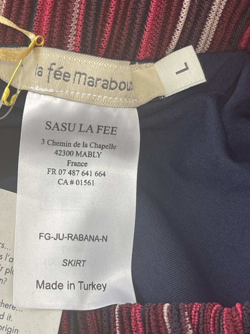 La Fée Maraboutée Rabana Midi Skirt, Size L - NWT - Picture 3 of 5